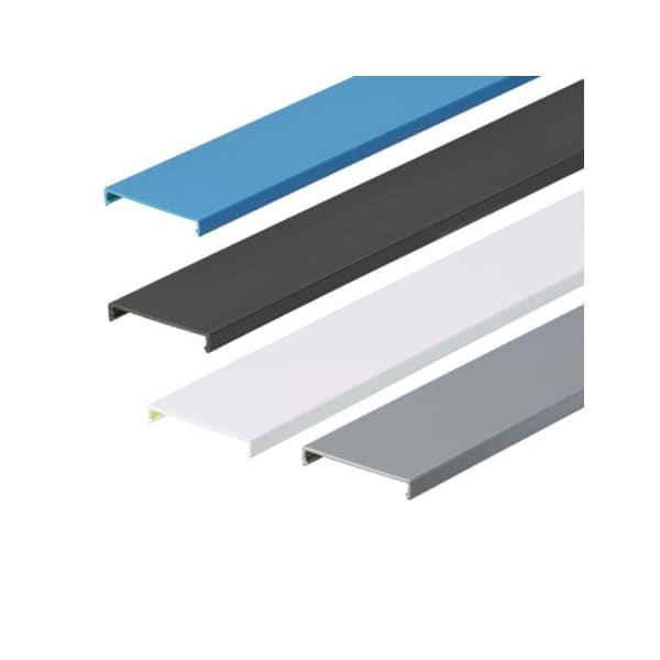 Flushed Duct Cover, PVC, 3" x 1' (6-Pack), Intrinsic Blue